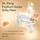 Dr. Pong Psyllium Husks Daily Fiber - kostfiber som hjelper fordøyelsen til å rense tarmen thumbnail