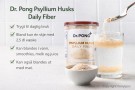 Dr. Pong Psyllium Husks Daily Fiber - kostfiber som hjelper fordøyelsen til å rense tarmen thumbnail