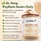 Dr. Pong Psyllium Husks Daily Fiber - kostfiber som hjelper fordøyelsen til å rense tarmen thumbnail