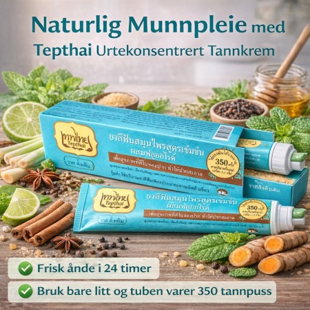 Tepthai Herbal konsentrert tannkrem, original taste