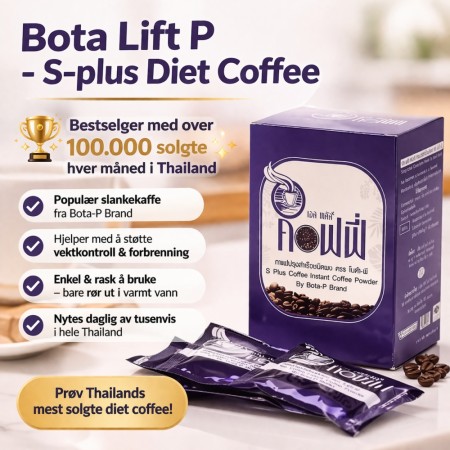 NYHET! Bota-P - S-Plus Diet Coffee - nyt kaffe med ekstra fordeler